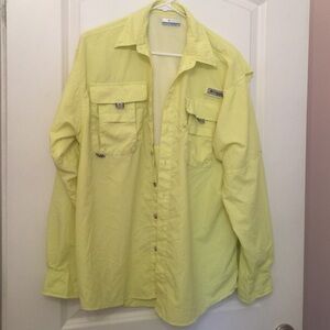 Columbia Women's Yellow Button-Up Top